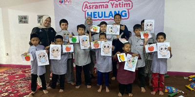 Mahasiswa Komunikasi Digital dan Media SV IPB Sukses Selenggarakan Program Seni Kreatif di Panti Yatim Indonesia