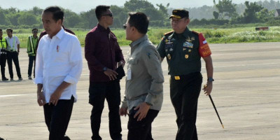 Mayjen TNI Rafael Granada Baay Dampingi Kunker Presiden Jokowi di Banyuwangi