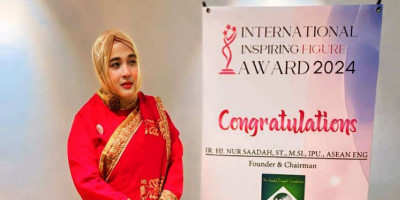 Raih International Inspiring Figure Award 2024, Nur Saadah: Jadi Penyemangat Yayasan Nur Saadah Dimyati