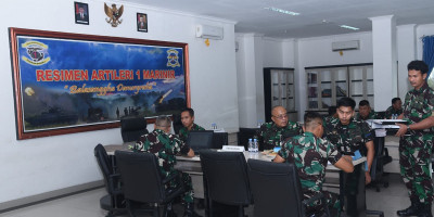 Tim Wasrik Itkormar Laksanakan Audit Kinerja Di Mako Resimen Artileri Marinir
