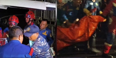 Pencarian Korban Kebakaran Kapal Ikan di Pelabuhan Nizam Zachman Muara Baru