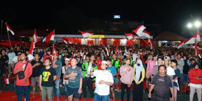 Pertandingan U-23 Indonesia VS Guinea, Pererat Hubungan Polisi dan Masyarakat melalui Acara Nonbar