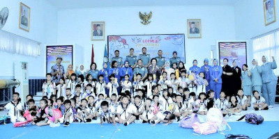 Sambut Hardikal, Lanal Semarang Gelar Lomba Mewarnai 