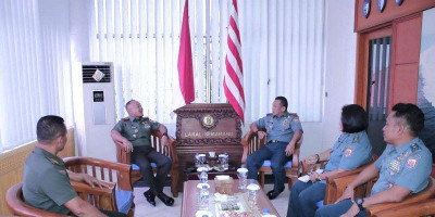 Komandan Lanal Semarang Terima Courtesy Call Dandim 0733