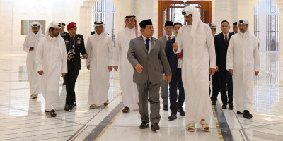 Menhan Prabowo Temui Emir Qatar, Bahas Peningkatan Hubungan Pertahanan