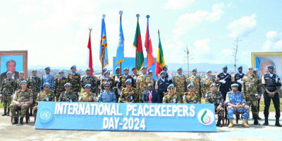Satgas TNI Ikut Perayaan UN Peacekeeper Day di Kongo