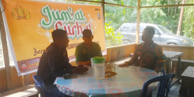 Bhabinkamtibmas Polsubsektor Pelalawan Menggelar Jumat Curhat