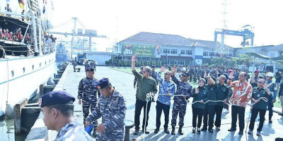 KRI Dewaruci Pelayaran Muhibah Budaya Jalur Rempah 