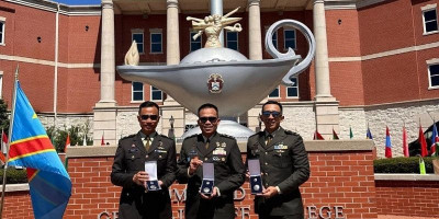 Tiga perwira TNI AD Raih Prestasi di US Army Command and General Staff College