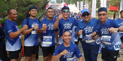 Ratusan Anggota Polda Banten Ikut Ajang Kemala Run 2024