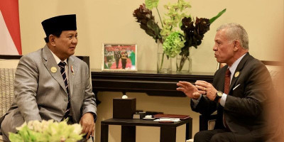 Usai KTT, Menhan Prabowo dan Raja Yordania Kembali Duduk bersama Bahas Gaza