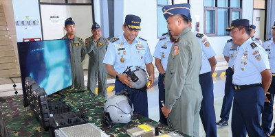 Kasau Kunjungan Kerja di Lanud Sultan Hasanuddin