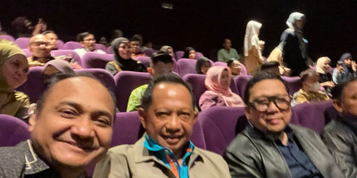 Fachrul Razi Nonton Bareng Film Lafran Pane Bersama Mendagri dan Alumni HMI 
