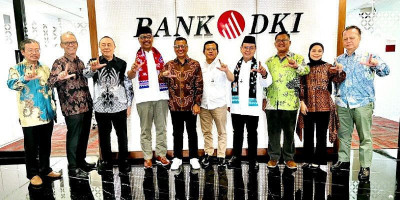 Pengurus PWI Jaya Lakukan Silahturahmi dengan Direksi Bank DKI