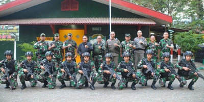 Kunjungan Kerja Danrem 174/ATW ke Pos Kotis Satgas Pam Obvitnas PT. Freeport Indonesia