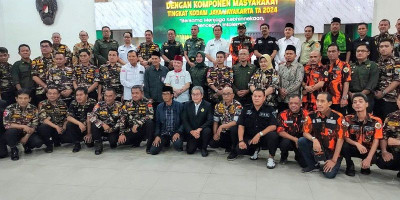 Komsos di Makodam Jaya Diikuti Komponen Masyarakat 