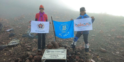Dua Anggota PWI Jaya Telusuri Jejak Yudha Sentika di Gunung Kerinci