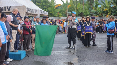 Pawai Fajar 1 Muharram 1446 Hijriah di Koarmada III Mako Lantamal XIV Sorong 