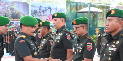 Danrem 141/Toddopuli Pimpin Sertijab 2 Kasi dan 3 Dandim
