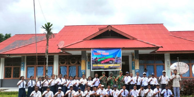 Babinsa Bina Mental Pelajar dengan Memberikan Pelatihan PBB