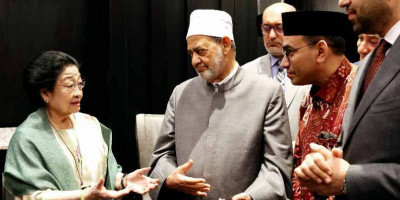 Bertemu Imam Besar Al Azhar, Megawati: Selamatkan Dunia dan Lingkungan, Manusia Sendiri Harus Berubah