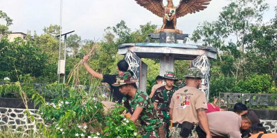 Gandeng Elemen Masyarakat, Satgas Yonzipur 5/ABW Bersama TDM Gelar Karbhak