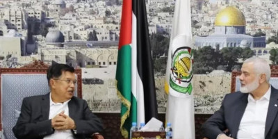 Bahas Palestina, Jusuf Kalla bertemu Pemimpin Politik Gerakan Hamas
