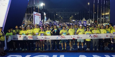 Lautan Manusia Penuhi Semanggi, Telkom Sukses Gelar Digiland Run 2024