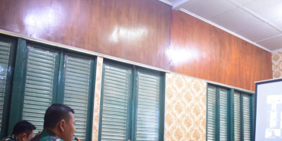Gelar Rapat Jajaran, Danrem 121/Abw Berikan Penekanan Komandan Satuan