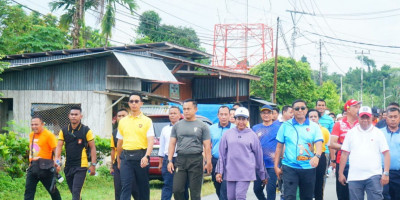 Semangat Kemerdekaan, Dandim 1708/BN Hadiri Kick Off Semarak HUT Ke-79 RI di Biak