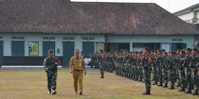 Yonarmed 11 Kostrad Laksanakan Upacara Pengantaran Satgas Pamtas RI-Malaysia