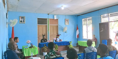 Cegah Kerusakan Kawasan Hutan Lindung, Babinsa Hadiri Rapat Penjelasan Lokasi Tambang Emas