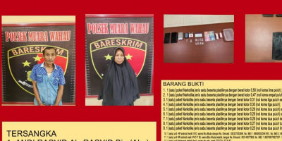 Polsek Muara Wahau Berhasil Amankan  Narkoba Jenis Sabu dan Senjata Rakitan