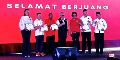 Mesak M Yekwam Bakal Calon Bupati Tambrauw Ikut Pelatihan Nasional PDIP