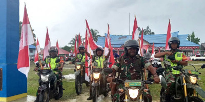 Pawai Merah Putih HUT Ke-79 RI di Biak Timur, Semarakan Kemerdekaan dengan Kebersamaan
