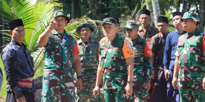 Lokasi TMMD 121 Kodim 1615/Lotim Dikunjungi Tim Wasev Kodam IX/Udayana