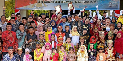 Upacara Peringatan HUT ke-79 Kemerdekaan RI di KBRI Bandar Seri Begawan
