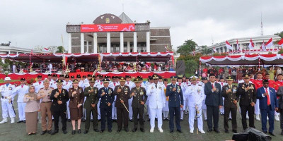 Komandan Kodim 1710/Mimika Laksanakan Upacara Peringatan HUT Ke-79 Republik Indonesia