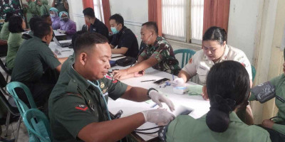Rindam V Brawijaya Gelar Bakti Sosial Donor Darah 