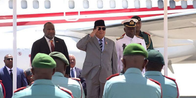 Menhan Prabowo Berkunjung ke Papua Nugini, Temui PM James Marape