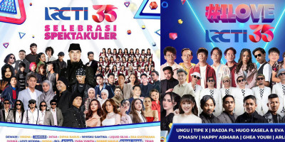 Selebrasi Spektakuler RCTI 35 dan Konser I Love RCTI, Bertabur Bintang Meriahkan HUT RCTI