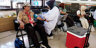Perhutani Bandung Utara dan Saka Wanabakti Kota Bandung Gelar Donor Darah