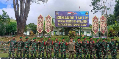 Dansatgas Yonzipur 5/ABW Sambut Kunjungan Kehormatan MLO Major Arief (TDM)