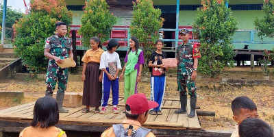 Gebyar Lomba Kemerdekaan Satgas Yonzipur 5/ABW di Garis Batas Negeri