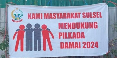 Masyarakat Sulsel Dukung Pilkada Damai 2024