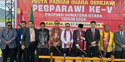 Di Ajang Pesparawi, Pj Gubernur Ajak Masyarakat Sukseskan PON dan Pikada Serentak 2024