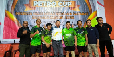 SKK Migas Papua Maluku dan PWI Papua Barat Daya Lanjutkan Kolaborasi Lewat Olahraga Bulu Tangkis