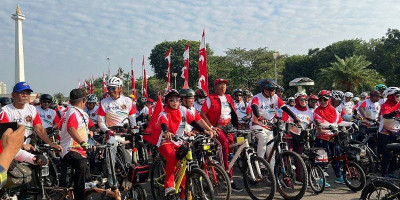 Dari Monas ke Ancol: Keseruan Fun Bike Pokja PWI Jakarta Utara
