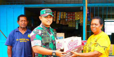  Dorong Pertumbuhan Ekonomi Kampung, Dandim 1708/BN Berikan Bantuan kepada Pelaku UMKM