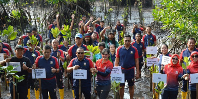 Bakamla RI Tanam 39.000 Bibit Mangrove di Batam